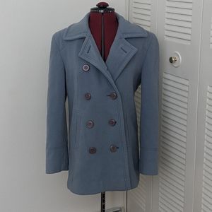 Jones new York baby blue pea coat.